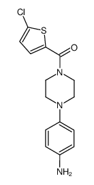 [4-(4-Aminophenyl)-1-piperazinyl](5-chloro-2-thiophenyl)-methanone结构式