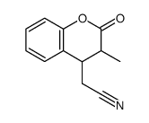 2-(3-methyl-2-oxochroman-4-yl)acetonitrile结构式