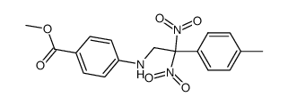 4-(2,2-Dinitro-2-p-tolyl-ethylamino)-benzoic acid methyl ester结构式