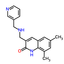 6,8-Dimethyl-3-{[(3-pyridinylmethyl)amino]methyl}-2(1H)-quinolinone Structure