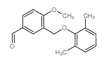 3-(2,6-DIMETHYLPHENOXYMETHYL)-4-METHOXYBENZALDEHYDE Structure