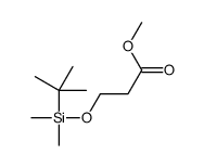 methyl 3-[tert-butyl(dimethyl)silyl]oxypropanoate结构式