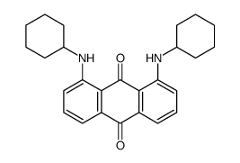 1,8-bis(cyclohexylamino)anthracene-9,10-dione Structure