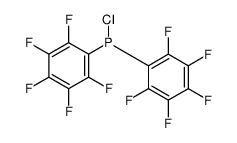 Di-(pentafluorophenyl)phosphinchlorid Structure