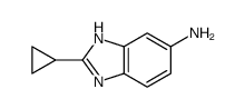 (9ci)-2-环丙基-1H-苯并咪唑-5-胺结构式