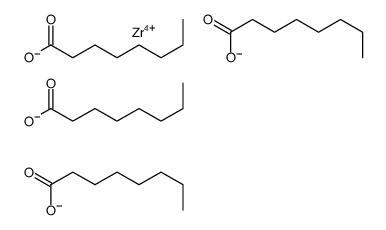 Octanoic acid, zirconium(4+) salt structure