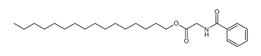 n-benzoyl-glycine hexadecyl ester Structure