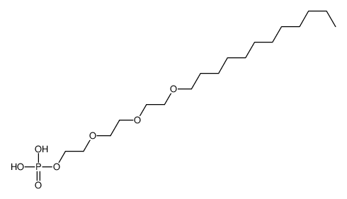 2-[2-[2-(Dodecyloxy)ethoxy]ethoxy]ethyl dihydrogen phosphate Structure