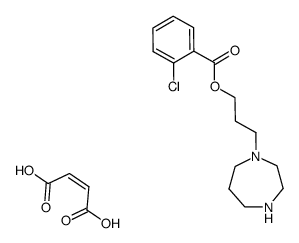 2-Chloro-benzoic acid 3-[1,4]diazepan-1-yl-propyl ester; compound with (Z)-but-2-enedioic acid结构式