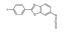 2-(4-iodophenyl)-6-isothiocyanato-1,3-benzothiazole结构式