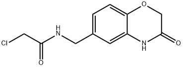 2-chloro-N-[(3-oxo-3,4-dihydro-2H-1,4-benzoxazin-6-yl)methyl]acetamide Structure