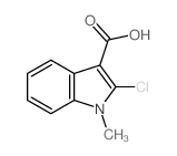 1H-Indole-3-carboxylic acid, 2-chloro-1-methyl- Structure