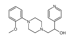 2-[4-(2-methoxyphenyl)piperazin-1-yl]-1-pyridin-4-ylethanol结构式