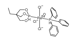 trichloro(4-ethyl-2,6,7-trioxa-1-phosphabicyclo[2.2.2]octane)oxo(triphenylphosphine)rhenium(V) Structure