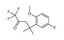 1,1,1-trifluoro-4-(5-fluoro-2-methoxyphenyl)-4-methylpentan-2-one Structure