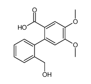 2-[2-(hydroxymethyl)phenyl]-4,5-dimethoxybenzoic acid结构式