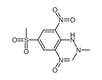 1,1-dimethyl-2-(4-methylsulfonyl-2,6-dinitrophenyl)hydrazine Structure