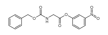 Carbobenzoxyglycin-m-nitrophenylester结构式