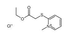 ethyl 2-(1-methylpyridin-1-ium-2-yl)sulfanylacetate,chloride Structure