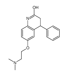 6-[2-(dimethylamino)ethoxy]-4-phenyl-3,4-dihydro-1H-quinolin-2-one结构式