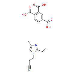 1-Cyanoethyl-2-ethyl-4-methylimidazole trimellitate structure