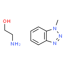 2-aminoethanol, compound with methyl-1H-benzotriazole (1:1) structure