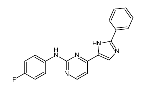 N-(4-fluorophenyl)-4-(2-phenyl-1H-imidazol-5-yl)pyrimidin-2-amine Structure