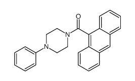 anthracen-9-yl-(4-phenylpiperazin-1-yl)methanone Structure