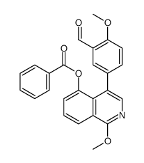 [4-(3-formyl-4-methoxyphenyl)-1-methoxyisoquinolin-5-yl] benzoate结构式