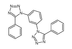 5-phenyl-1-[3-(5-phenyltetrazol-1-yl)phenyl]tetrazole Structure