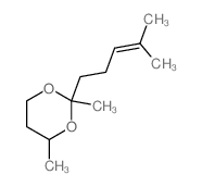 2,4-Dimethyl-2-(4-methyl-3-pentenyl)-1,3-dioxane结构式