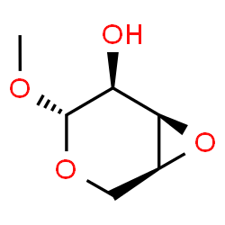 beta-L-Ribopyranoside, methyl 3,4-anhydro- (9CI) Structure