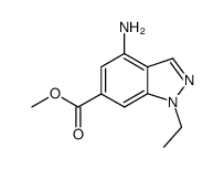 1H-Indazole-6-carboxylicacid,4-amino-1-ethyl-,methylester(9CI) structure