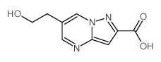 6-(2-羟基乙基)吡唑并[1,5-a]嘧啶-2-羧酸结构式