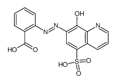 2-[(8-Hydroxy-5-sulfoquinolin-7-yl)azo]benzoic acid structure