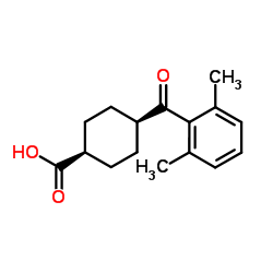 cis-4-(2,6-Dimethylbenzoyl)cyclohexanecarboxylic acid structure