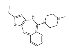 2-ethyl-5-(4-methylpiperazin-1-yl)-4H-thieno[2,3-b][1,4]benzodiazepine结构式