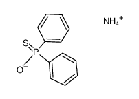 ammonium diphenylmonothiophosphinate Structure