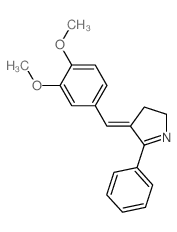 2H-Pyrrole,4-[(3,4-dimethoxyphenyl)methylene]-3,4-dihydro-5-phenyl-, (E)- (9CI) picture