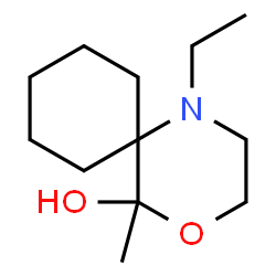 4-Oxa-1-azaspiro[5.5]undecan-5-ol,1-ethyl-5-methyl-(8CI) Structure