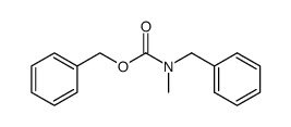 N-benzyl-N-methylcarbamic acid benzyl ester Structure