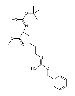 D-LYSINE, N2-[(1,1-DIMETHYLETHOXY)CARBONYL]-N6-[(PHENYLMETHOXY)CARBONYL]-, METHYL ESTER Structure