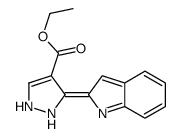 ethyl 3-indol-2-ylidene-1,2-dihydropyrazole-4-carboxylate Structure