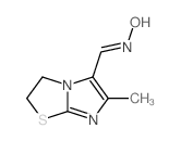 N-[(3-methyl-6-thia-1,4-diazabicyclo[3.3.0]octa-2,4-dien-2-yl)methylidene]hydroxylamine Structure