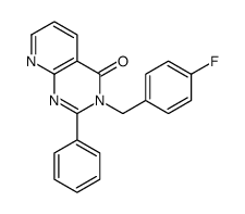 3-[(4-fluorophenyl)methyl]-2-phenylpyrido[2,3-d]pyrimidin-4-one结构式