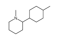 1-methyl-2-(4-methylcyclohexyl)piperidine结构式