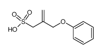 2-phenoxymethyl-prop-2-ene-1-sulfonic acid Structure