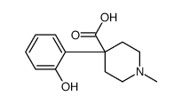 4-(2-hydroxyphenyl)-1-methylpiperidine-4-carboxylic acid结构式