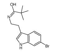 N-[2-(6-bromo-1H-indol-3-yl)ethyl]-2,2-dimethylpropanamide Structure