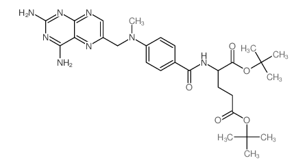 ditert-butyl 2-[[4-[(2,4-diaminopteridin-6-yl)methyl-methyl-amino]benzoyl]amino]pentanedioate Structure